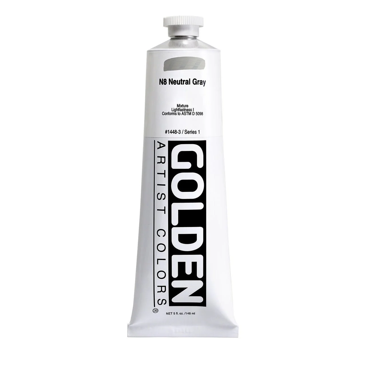 Golden Heavy Body Acrylic Neutral Gray N8 5 oz