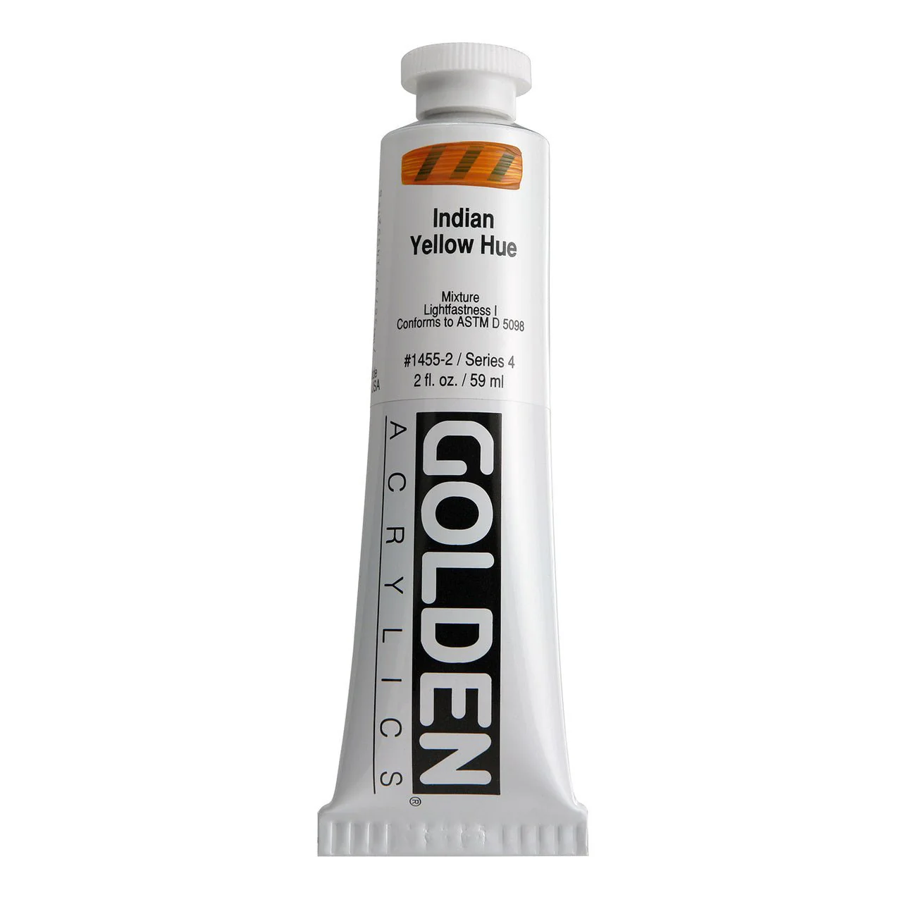 Golden Heavy Body Acrylic India Yellow Hue 2 oz