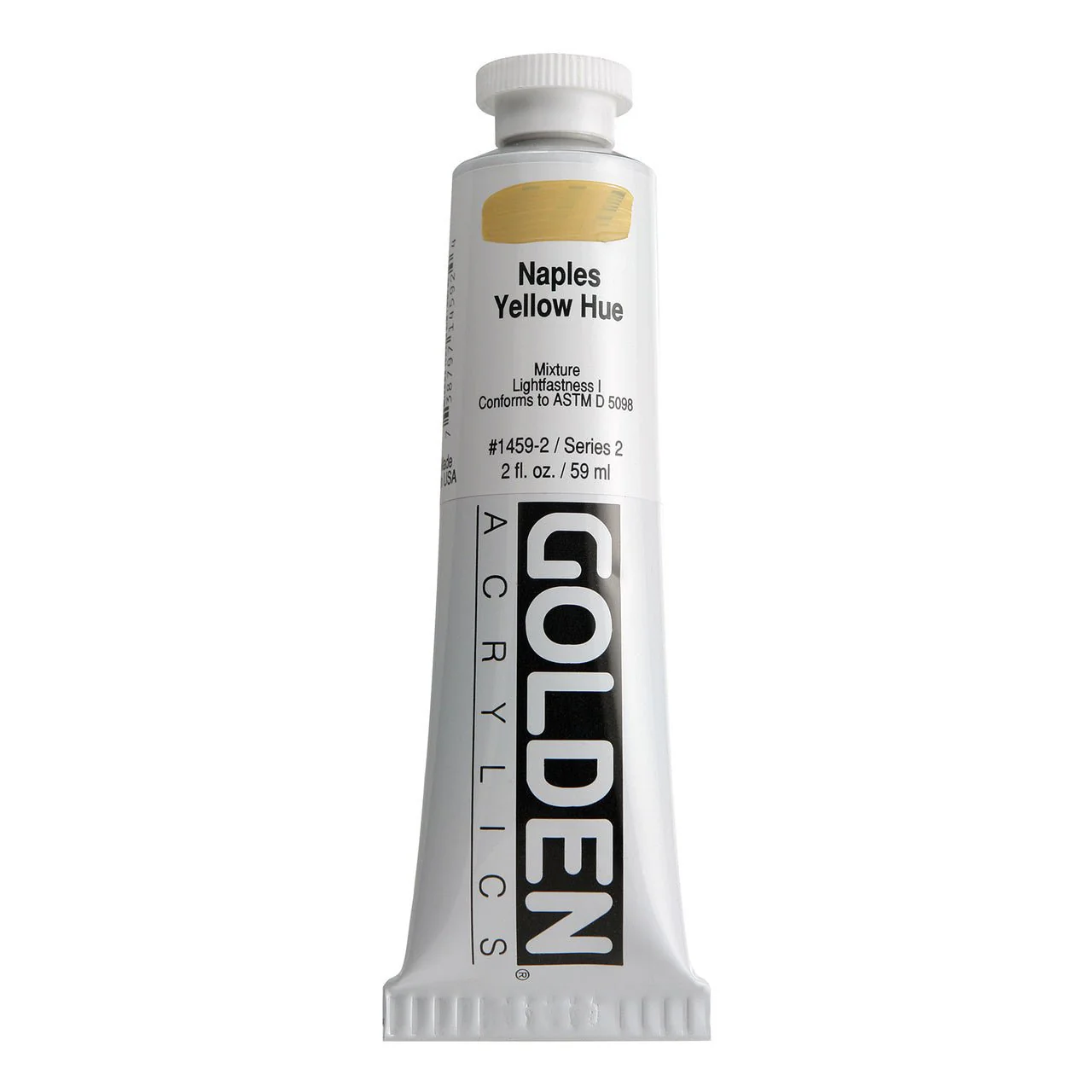 Golden Heavy Body Acrylic Naples Yellow Hue 2 oz