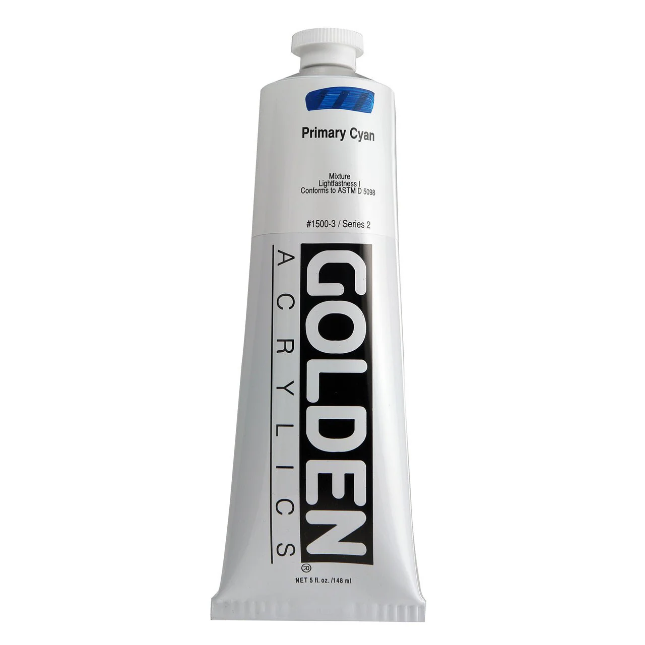 Golden Heavy Body Acrylic Primary Cyan 5 oz