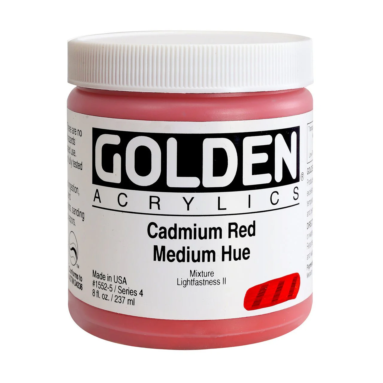 Golden Heavy Body Acrylic Cadmium Red Medium Hue 8 oz