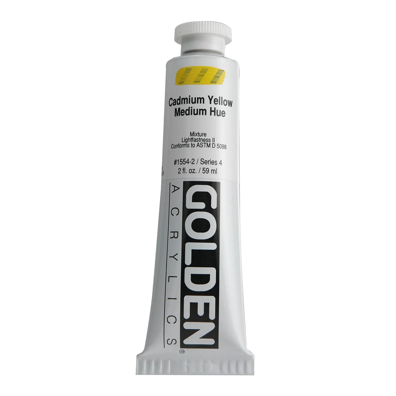 Golden Heavy Body Acrylic Cadmium Yellow Medium Hue 2 oz