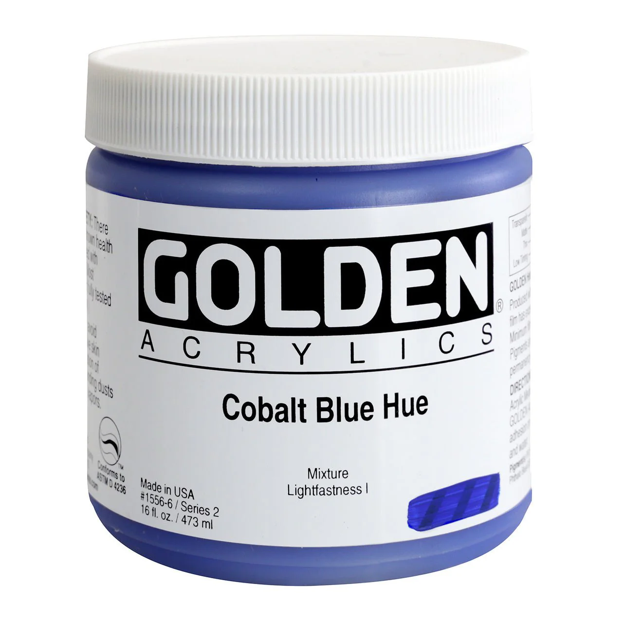 Golden Heavy Body Acrylic Cobalt Blue Hue 16 oz