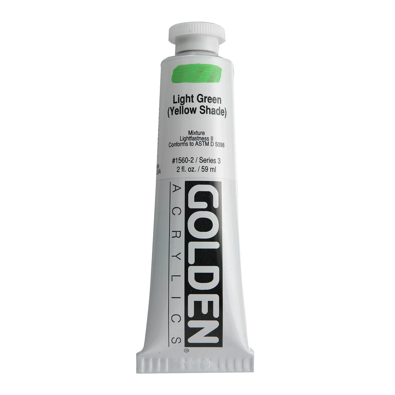 Golden Heavy Body Acrylic Light Green (yellow shade) 2 oz