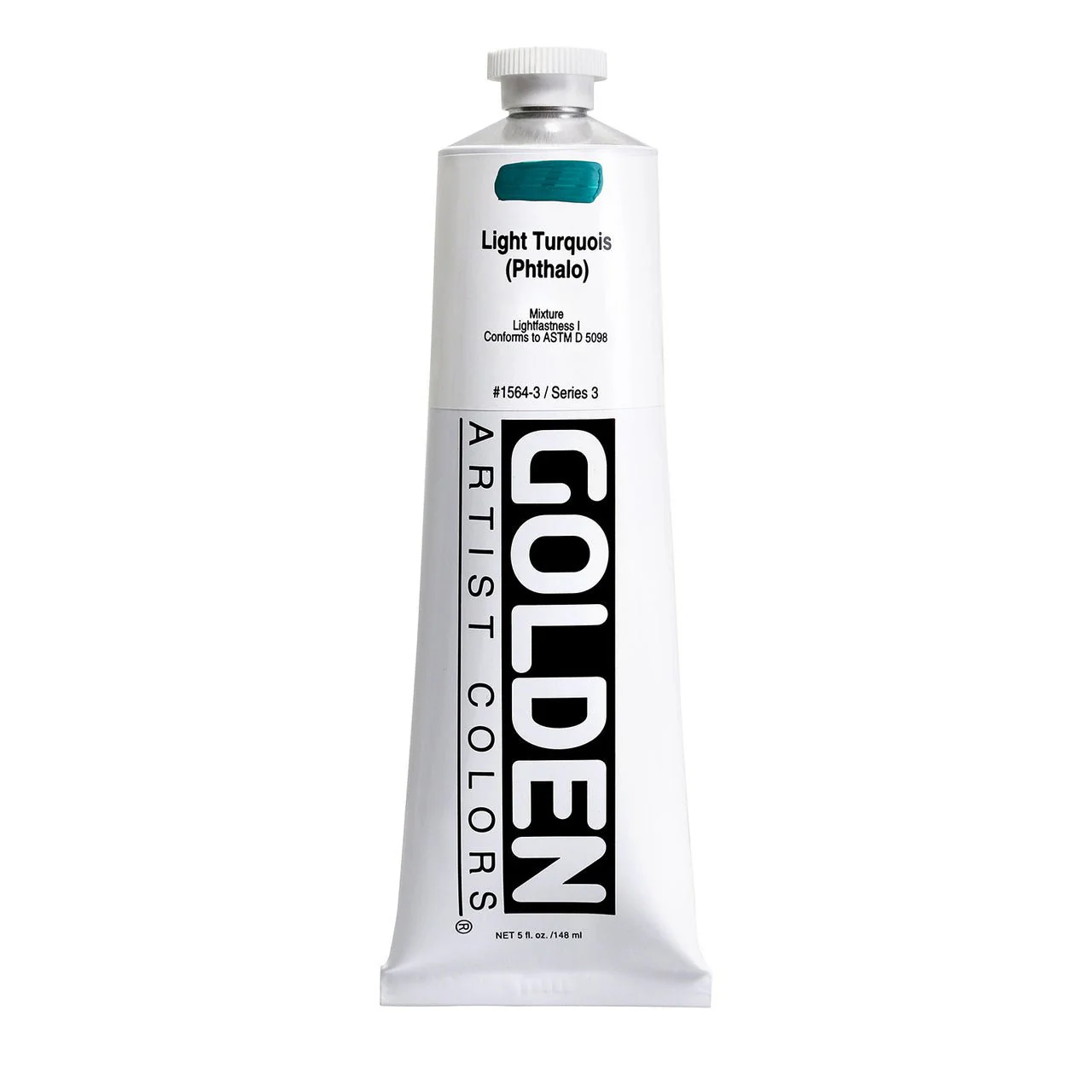 Golden Heavy Body Acrylic Light Turquois (Phthalo) 5 oz