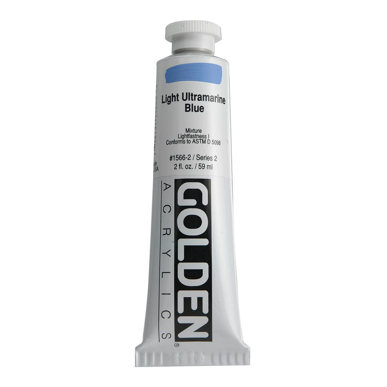 Golden Heavy Body Acrylic Light Ultramarine Blue 2 oz