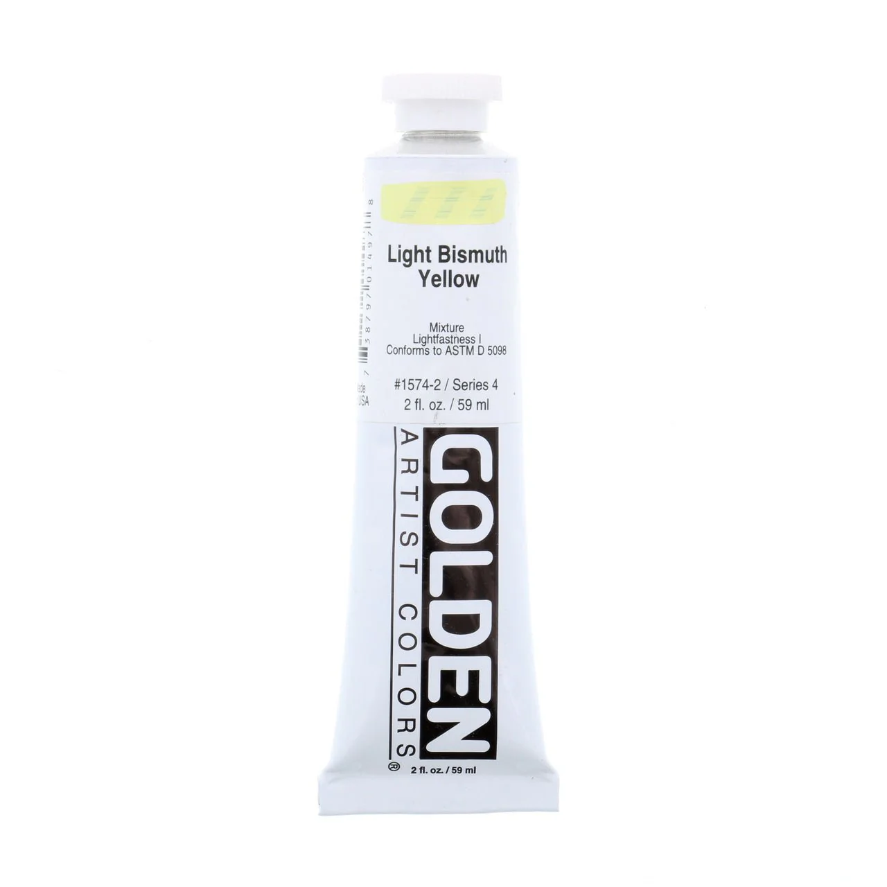 Golden Heavy Body Acrylic Light Bismuth Yellow 2 oz