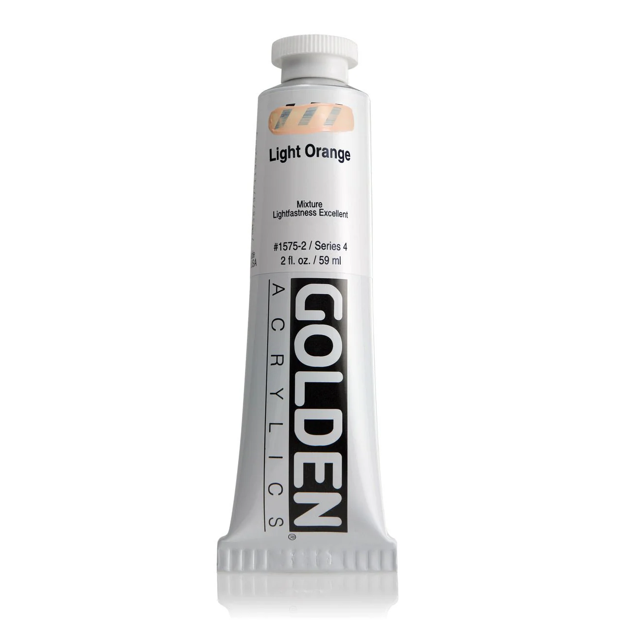 Golden Heavy Body Acrylic Light Orange 2 oz