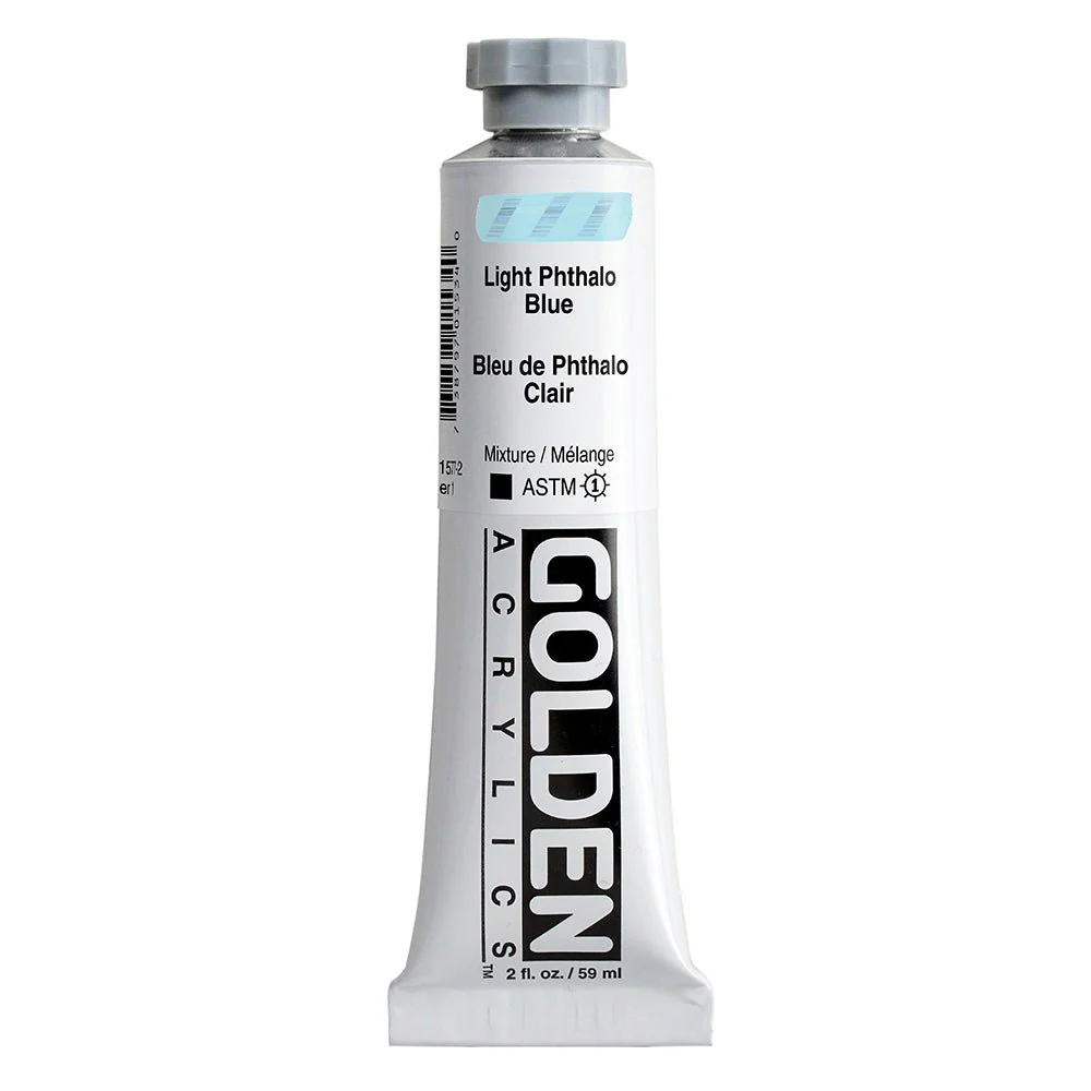 Golden Heavy Body Acrylic Light Phthalo Blue 2 oz