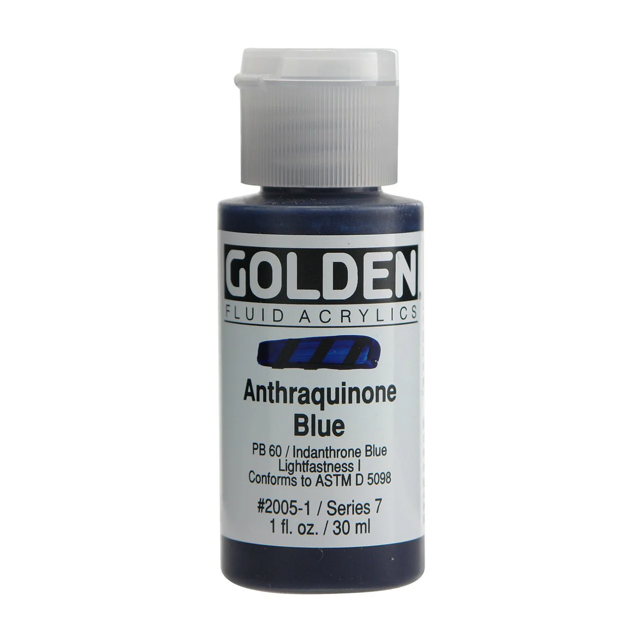 Golden Fluid Acrylic Anthraquinone Blue 1 oz