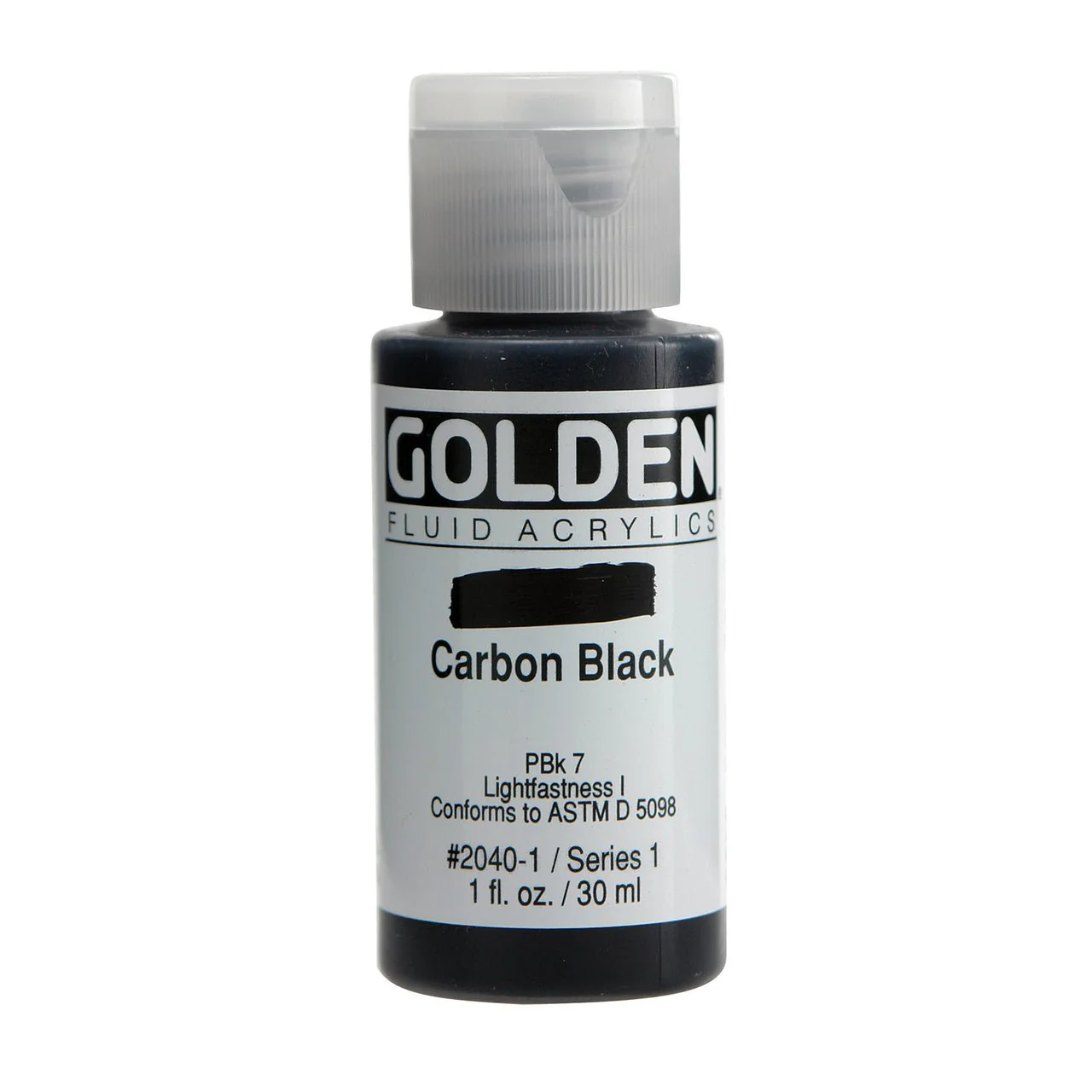 Golden Fluid Acrylic Carbon Black 1 oz