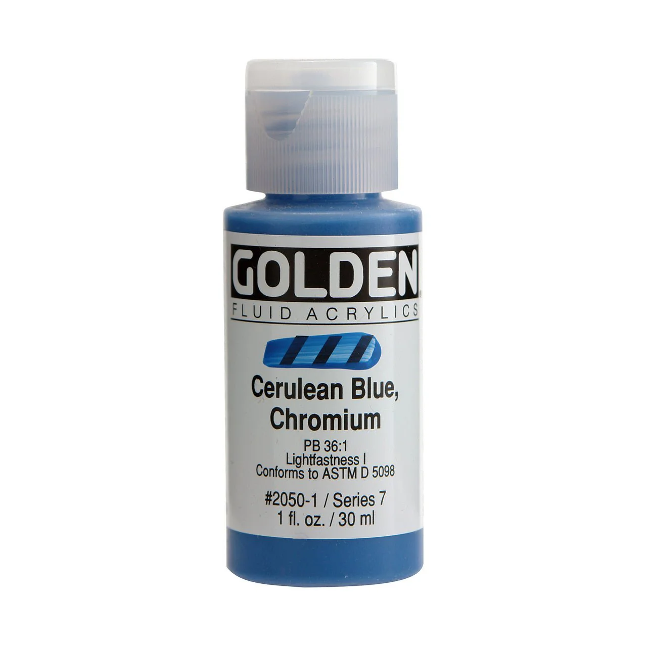 Golden Fluid Acrylic Cerulean Blue Chromium 1 oz
