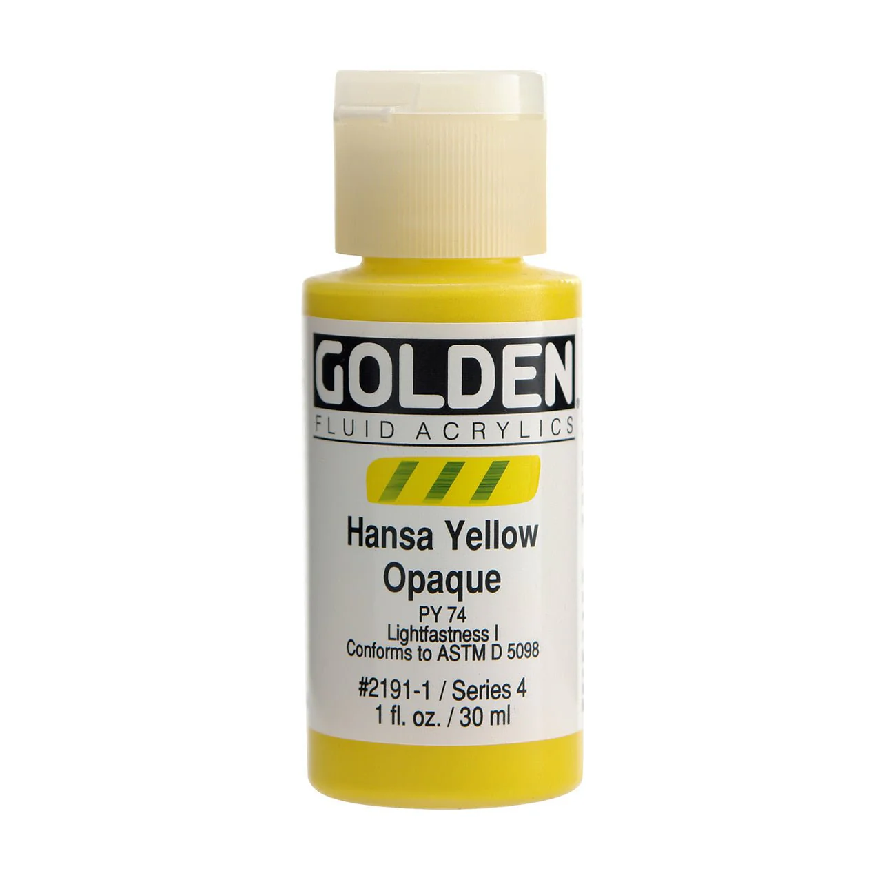 Golden Fluid Acrylic Hansa Yellow Opaque 1 oz
