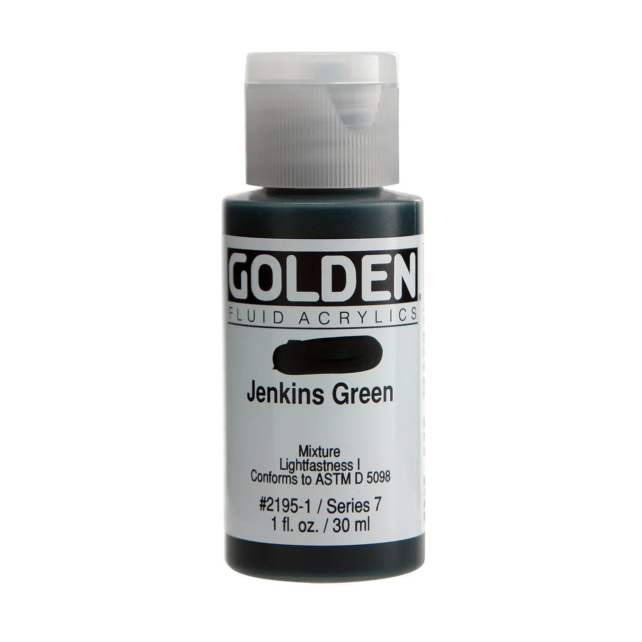 Golden Fluid Acrylic Jenkins Green 1 oz