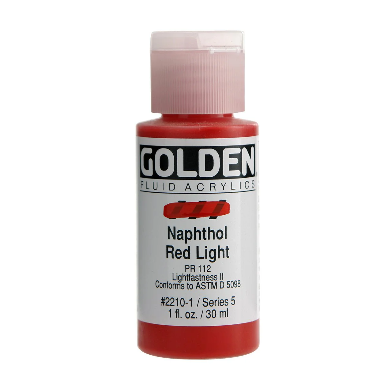 Golden Fluid Acrylic Naphthol Red Light 1 oz