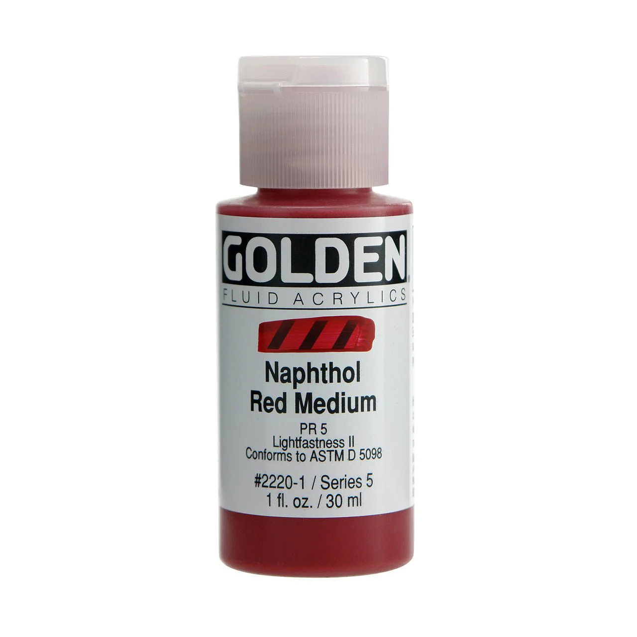 Golden Fluid Acrylic Naphthol Red Medium 1 oz