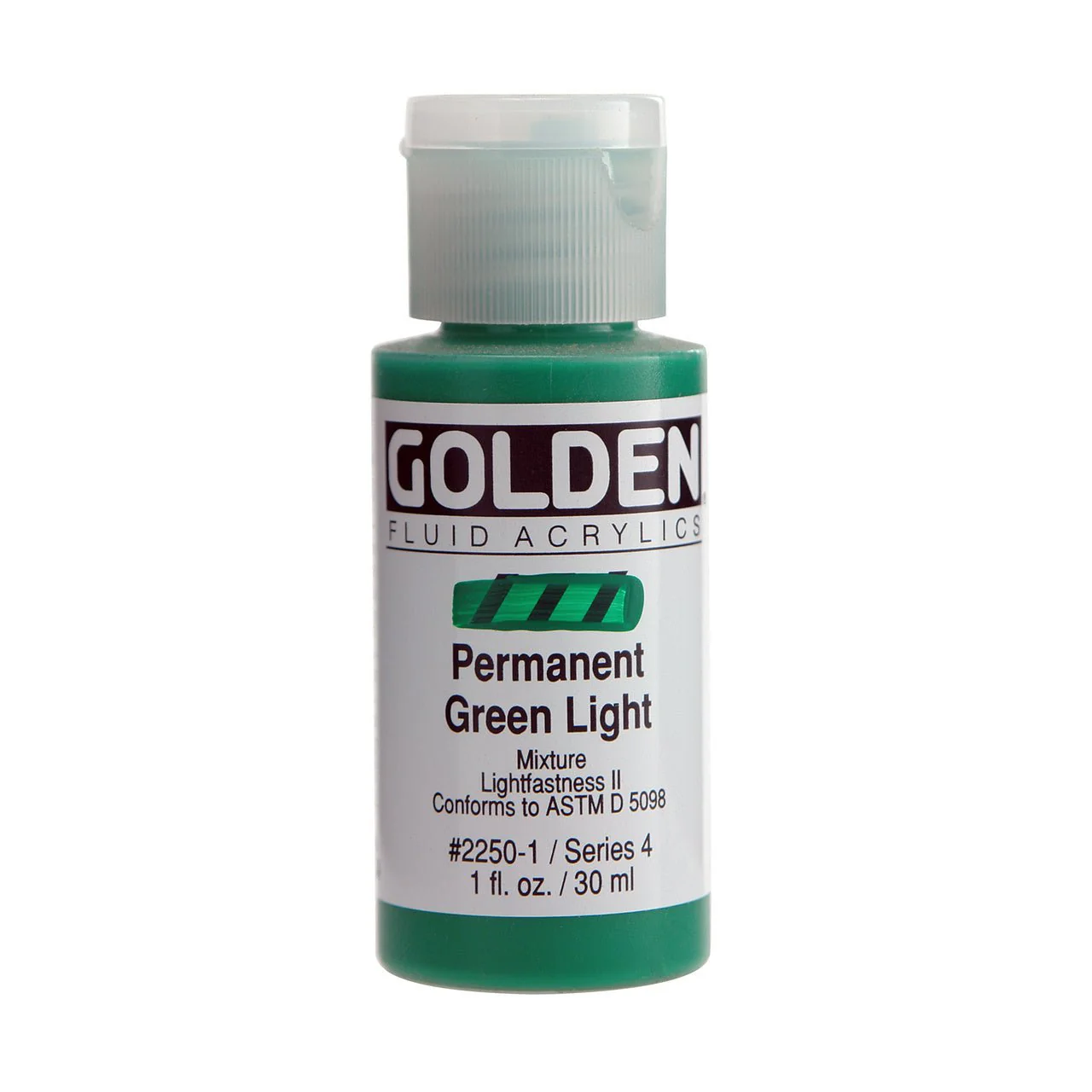 Golden Fluid Acrylic Permanent Green Light 1 oz