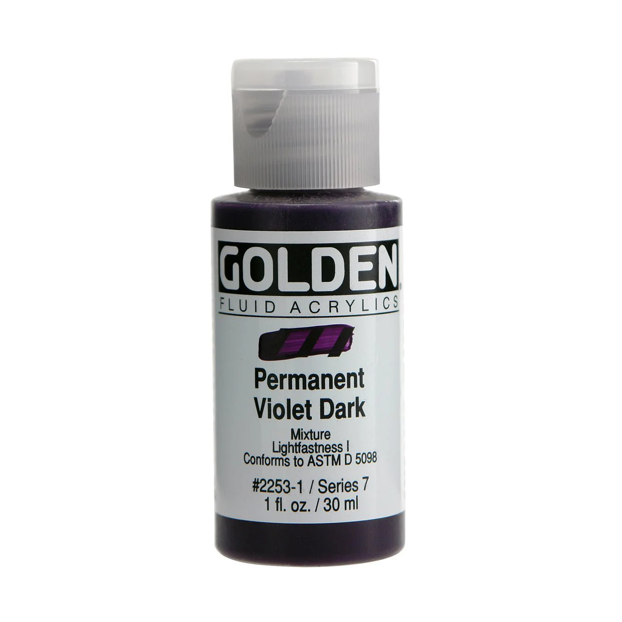 Golden Fluid Acrylic Permanent Violet Dark 1 oz