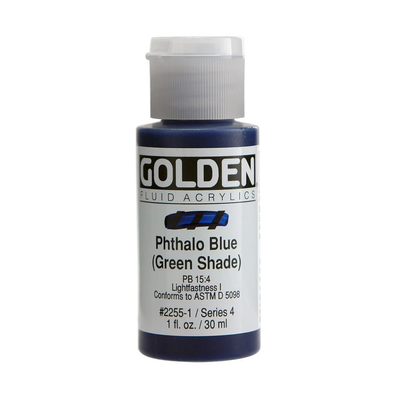 Golden Fluid Acrylic Phthalo Blue (green Shade) 1 oz