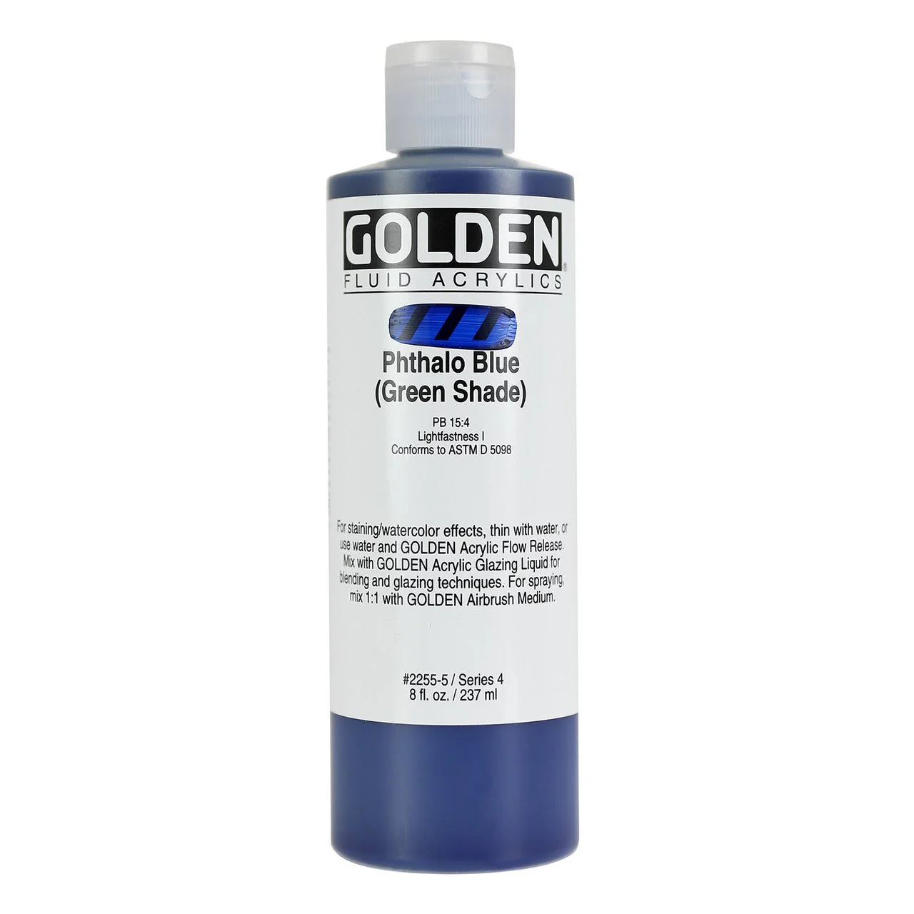 Golden Fluid Acrylic Phthalo Blue (green shade) 8 oz