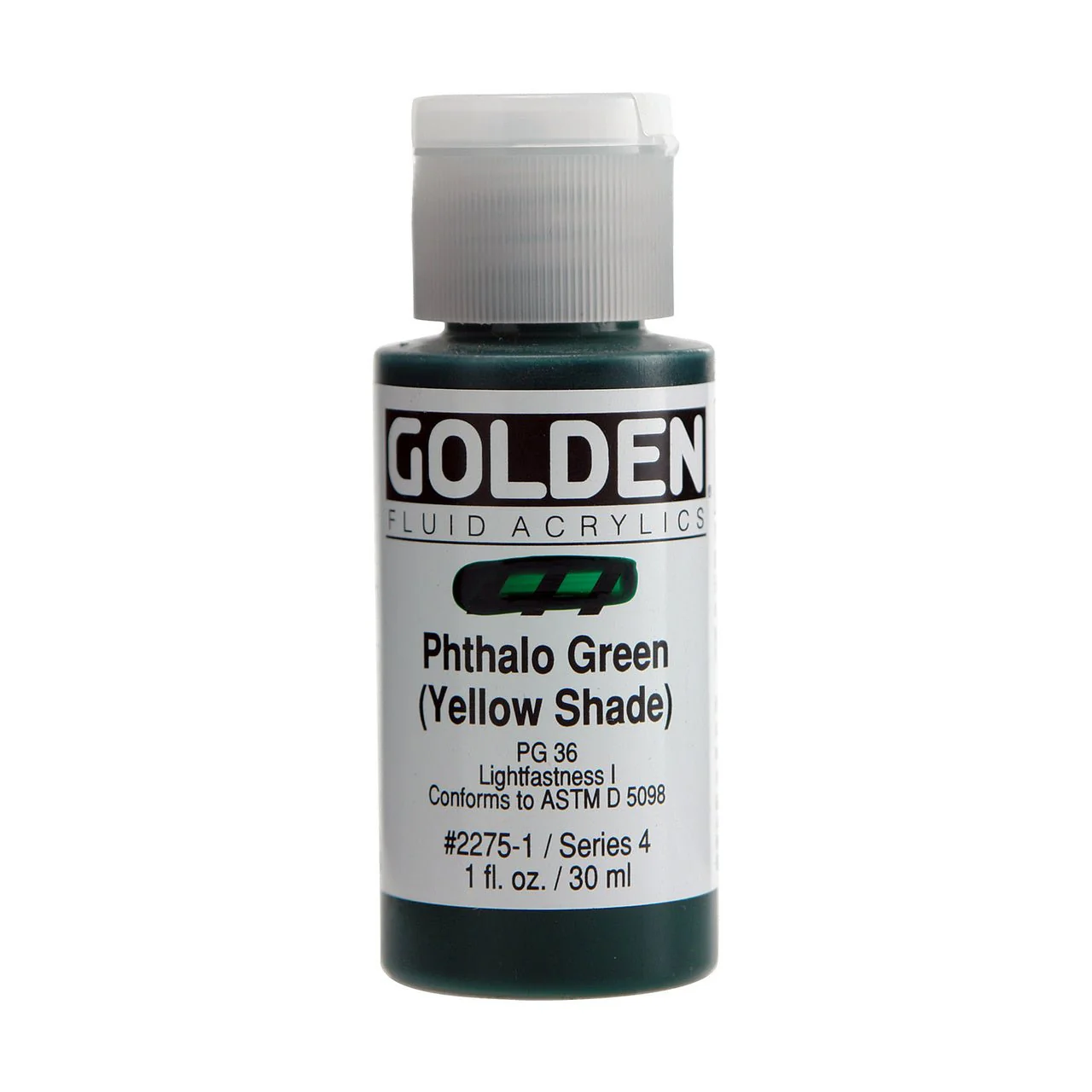 Golden Fluid Acrylic Phthalo Green (yellow shade) 1 oz