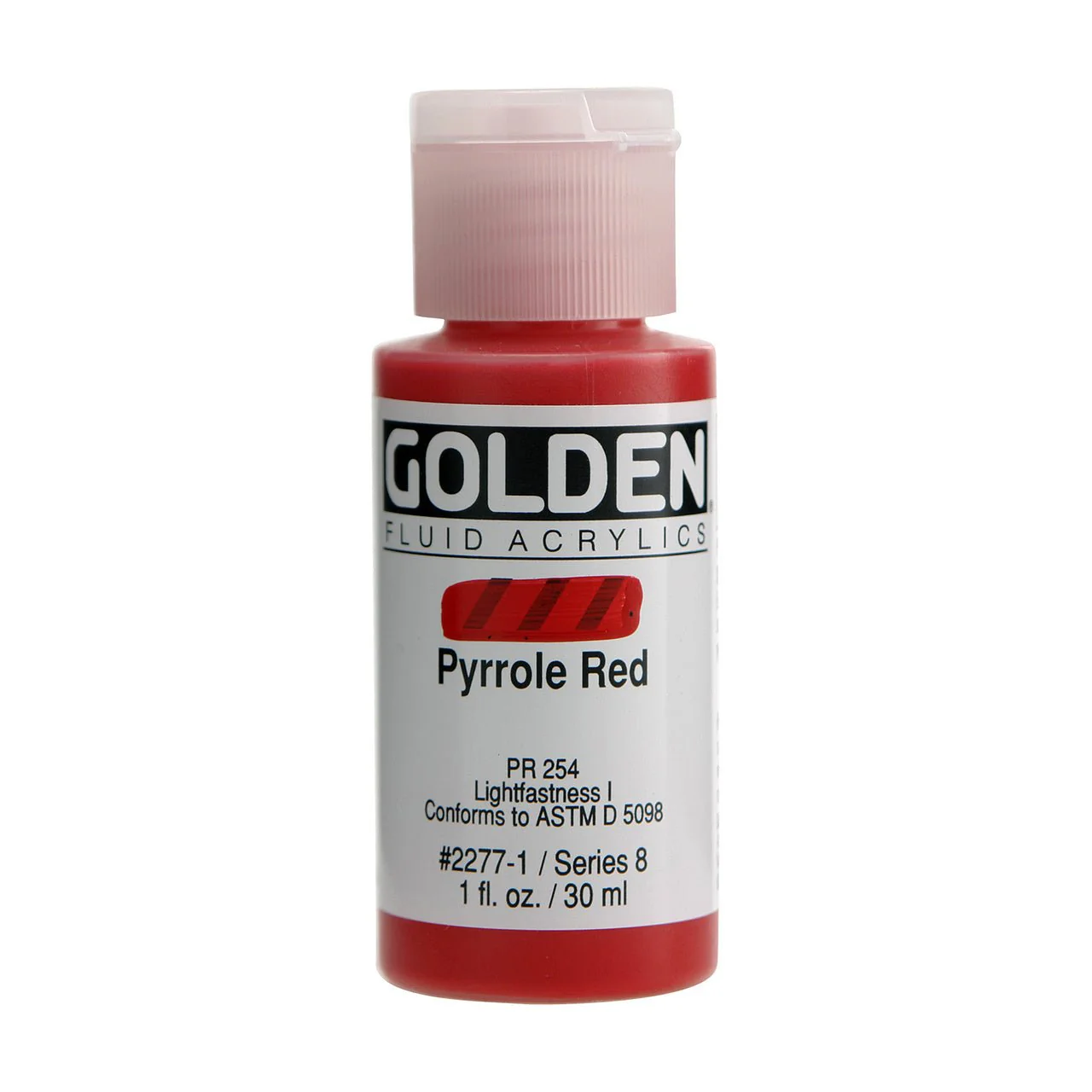 Golden Fluid Acrylic Pyrrole Red 1 oz