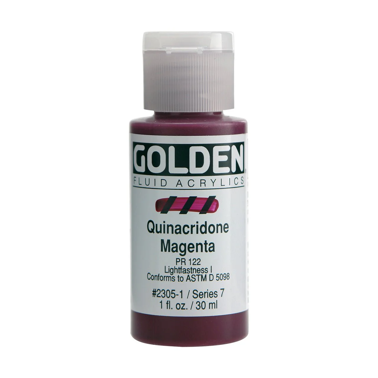 Golden Fluid Acrylic Quinacridone Magenta 1 oz