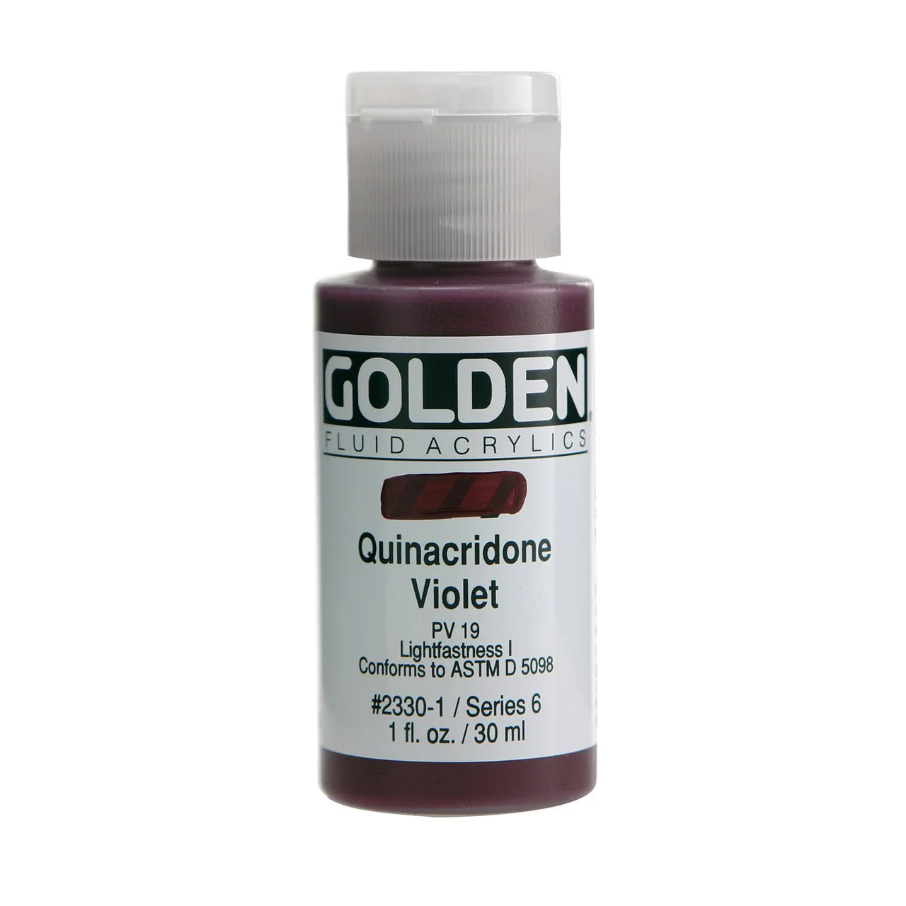 Golden Fluid Acrylic Quinacridone Violet 1 oz