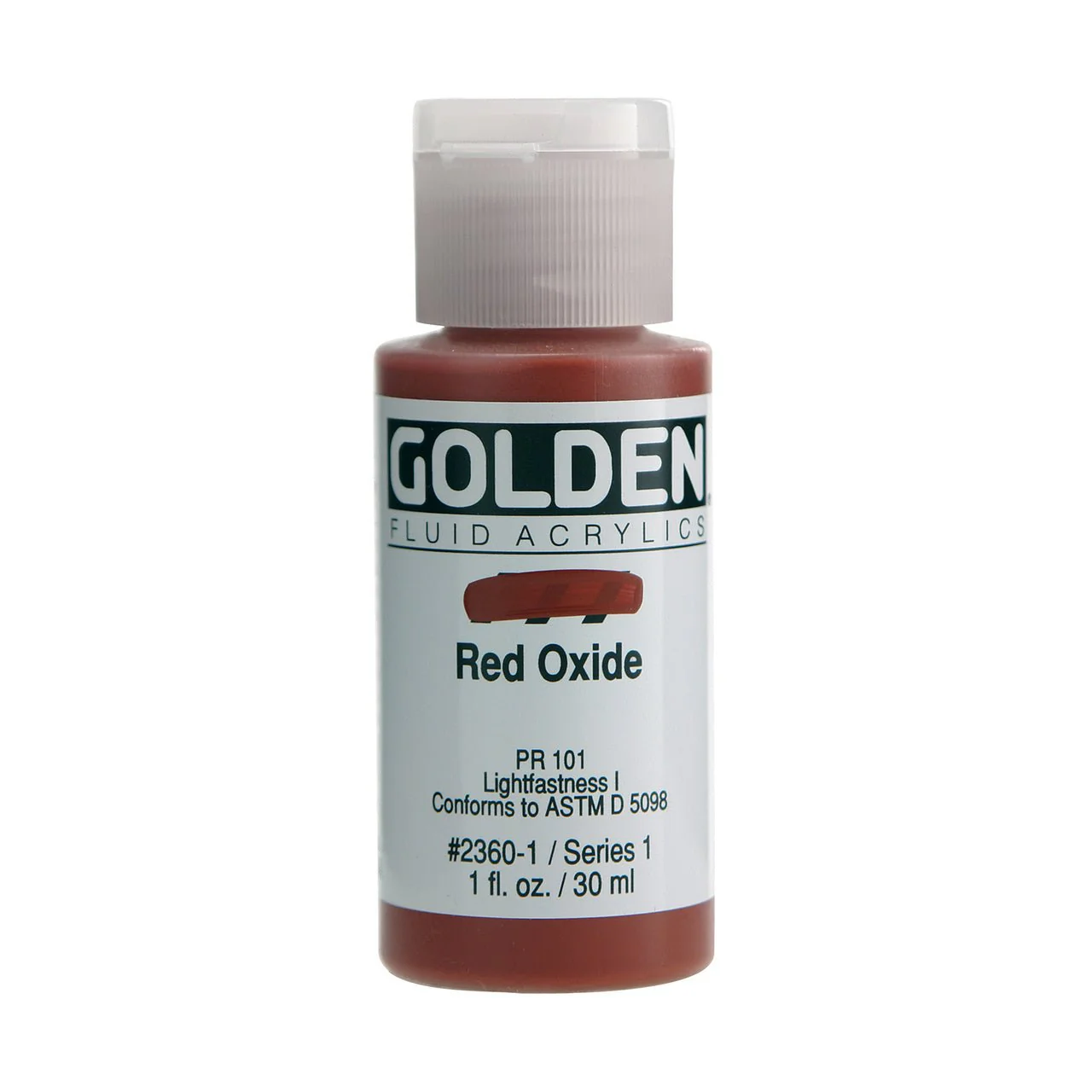 Golden Fluid Acrylic Red Oxide 1 oz