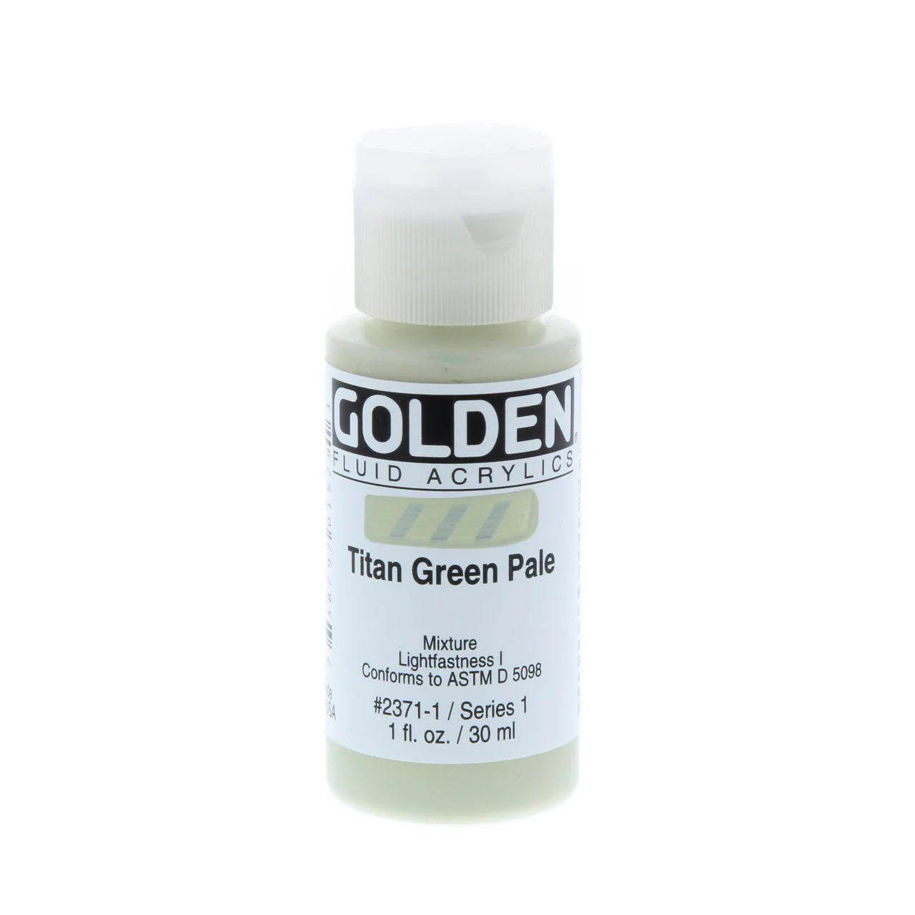 Golden Fluid Acrylic Titan Green Pale 1 oz