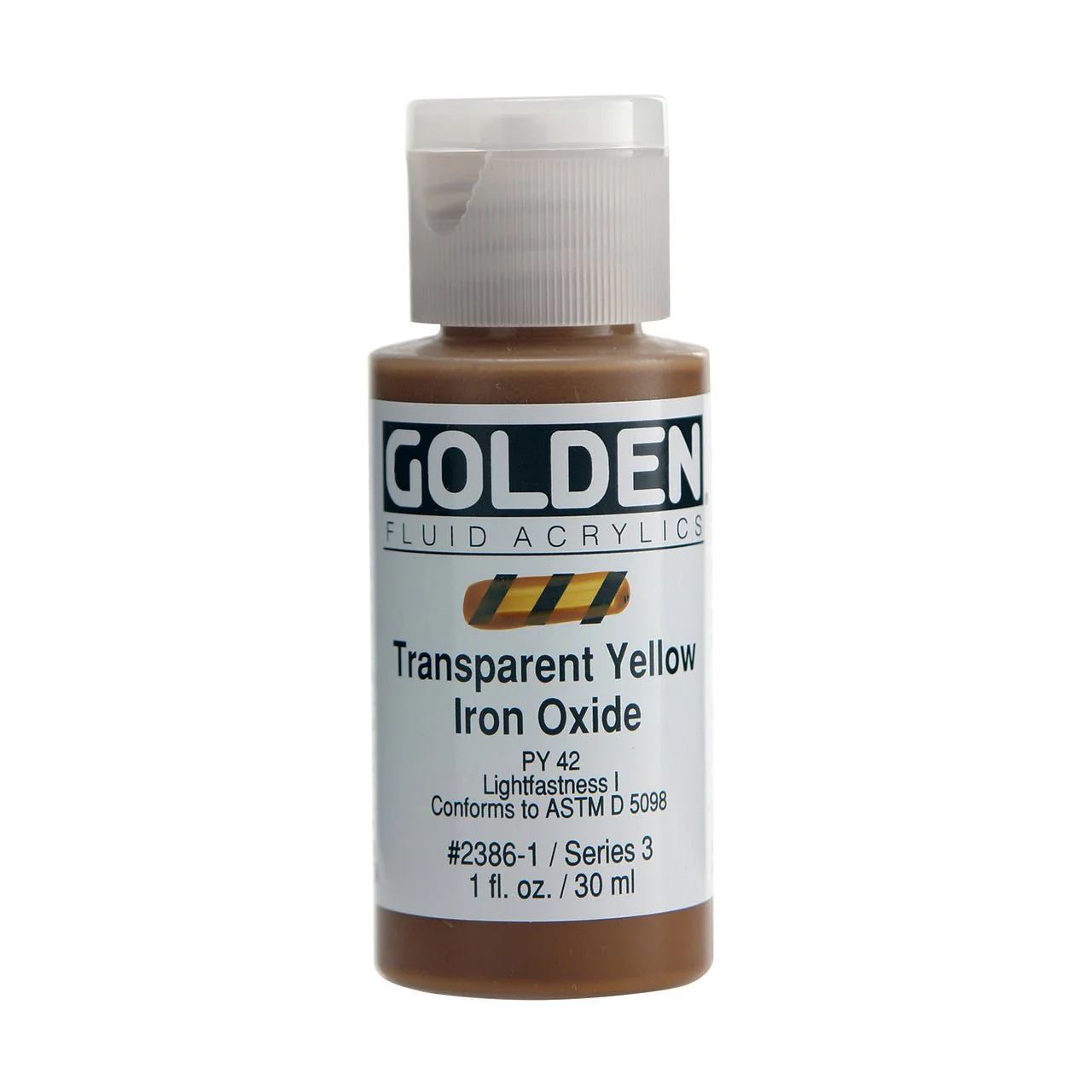Golden Fluid Acrylic Transparent Yellow iron Oxide 1 oz