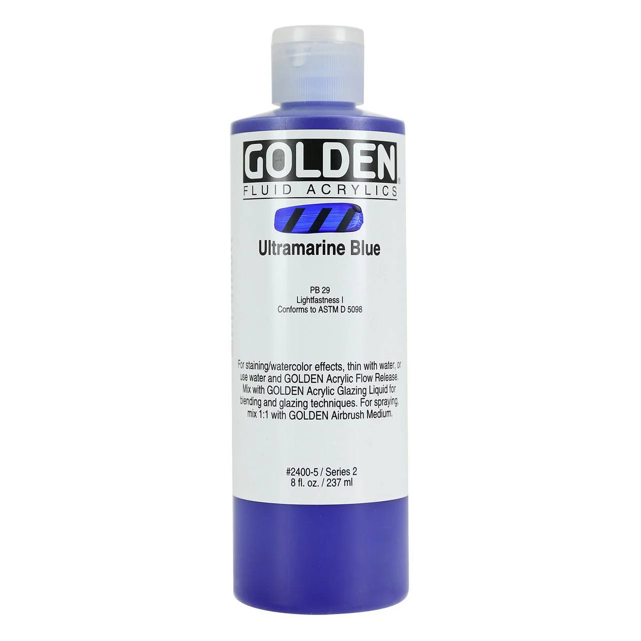 Golden Fluid Acrylic Ultramarine Blue 8 oz