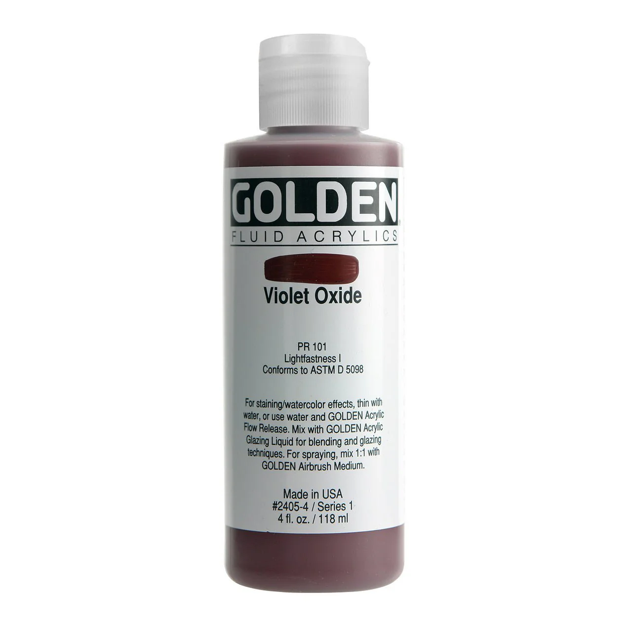 Golden Fluid Acrylic Violet Oxide 4 oz