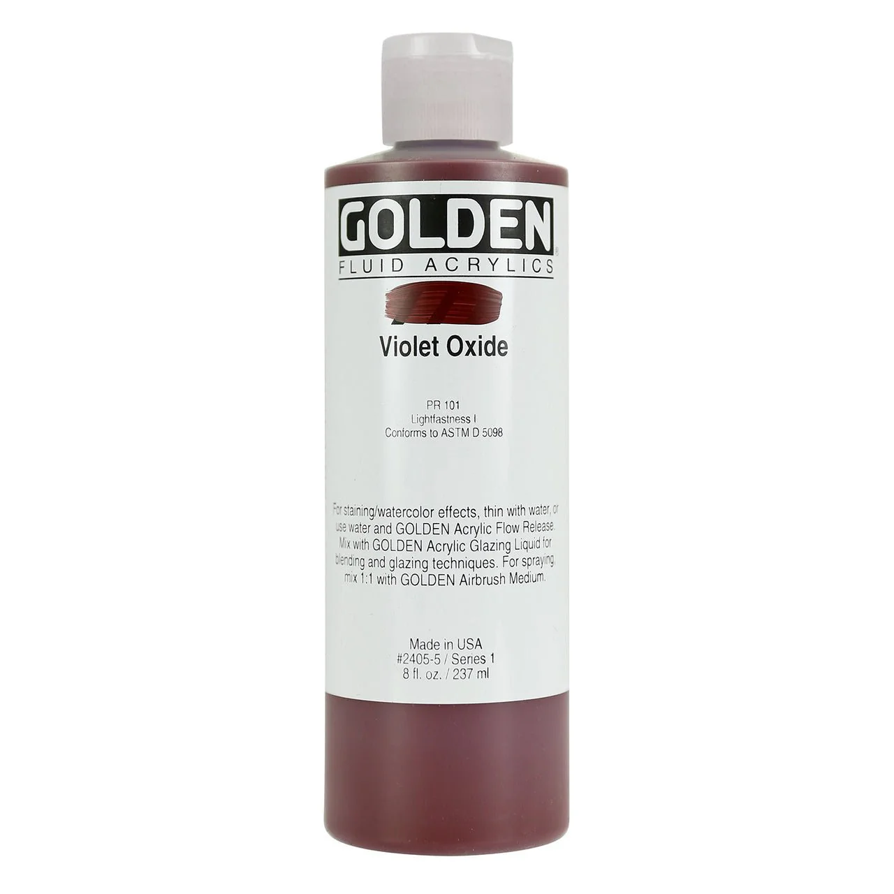 Golden Fluid Acrylic Violet Oxide 8 oz