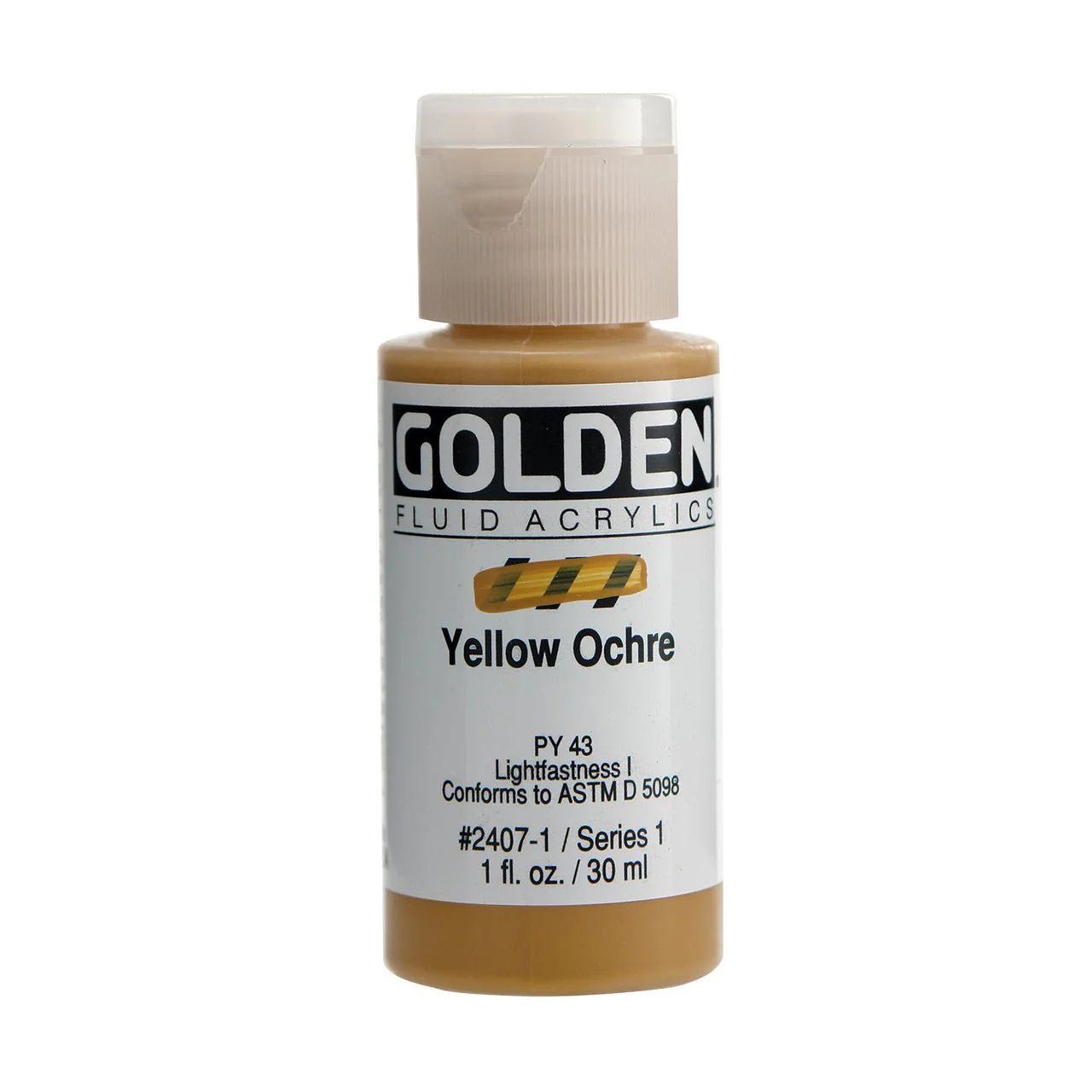 Golden Fluid Acrylic Yellow Ochre 1 oz