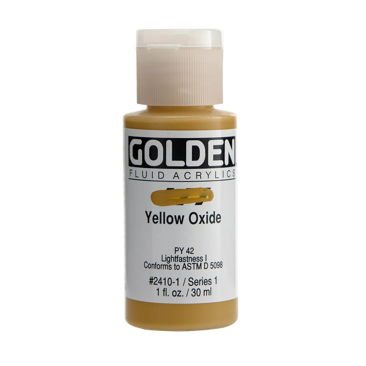 Golden Fluid Acrylic Yellow Oxide 1 oz