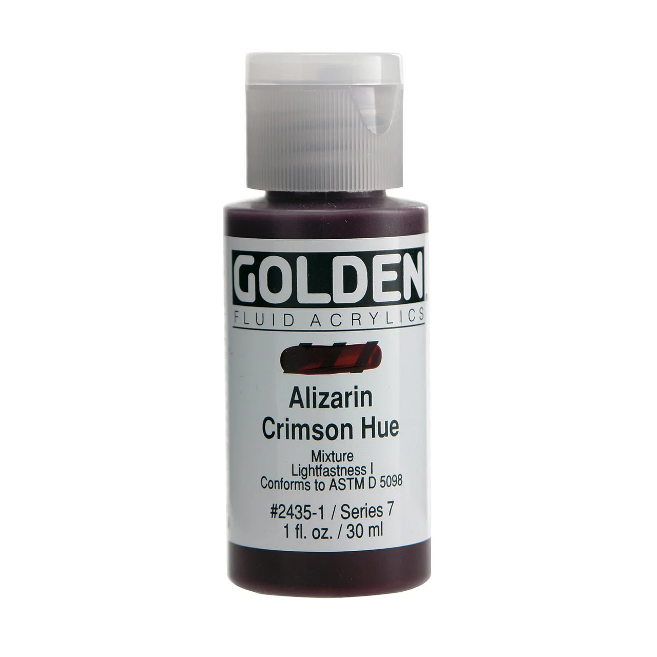 Golden Fluid Acrylic Alizarin Crimson Hue 1 oz