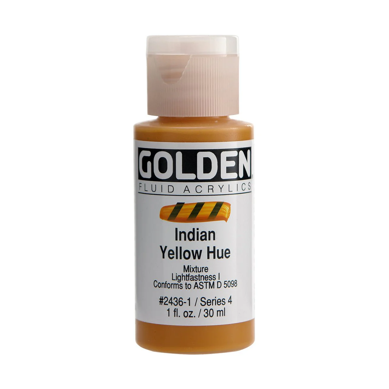 Golden Fluid Acrylic India Yellow Hue 1 oz