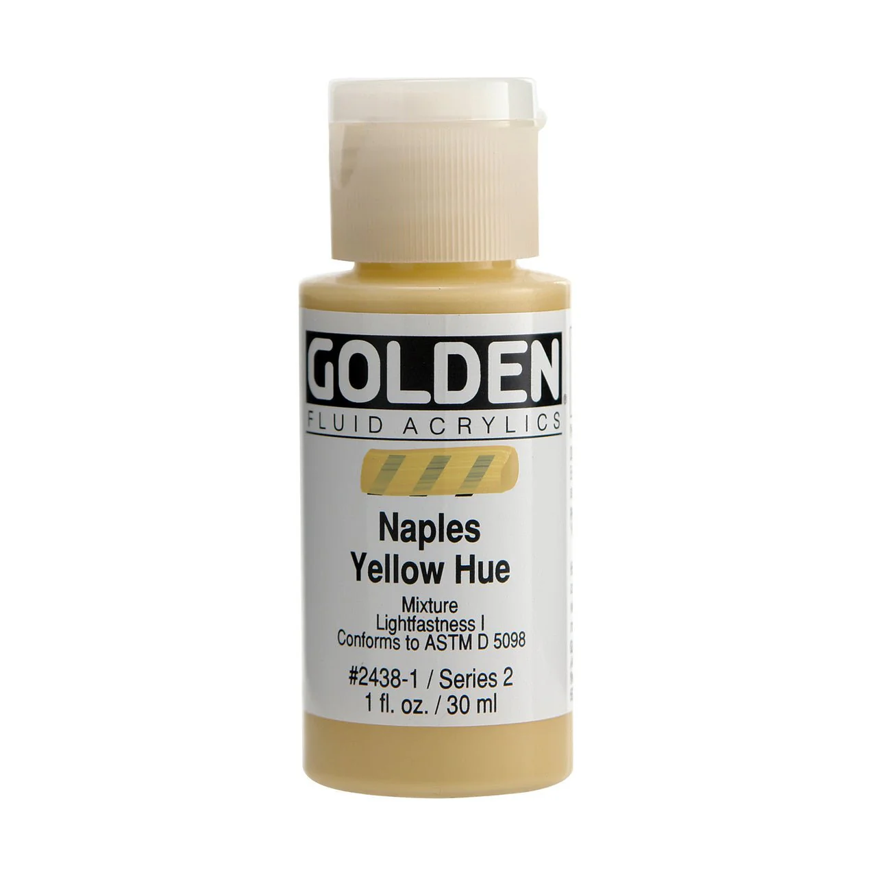 Golden Fluid Acrylic Naples Yellow Hue 1 oz