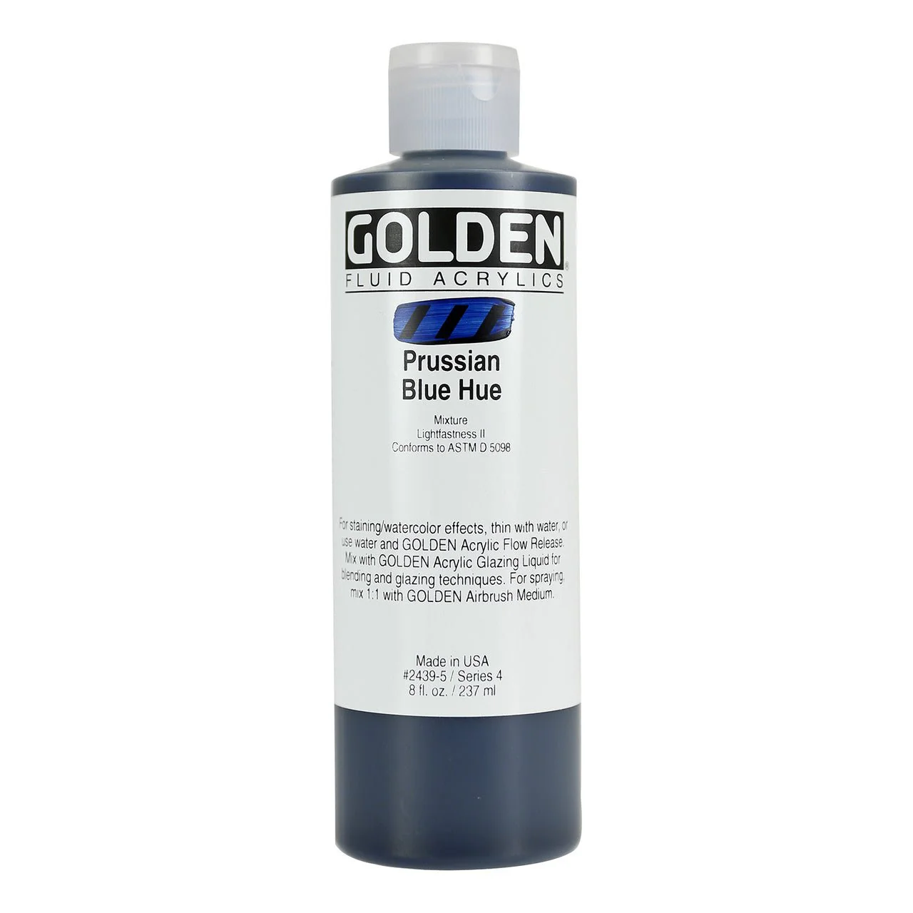 Golden Fluid Acrylic Prussian Blue Hue 8 oz