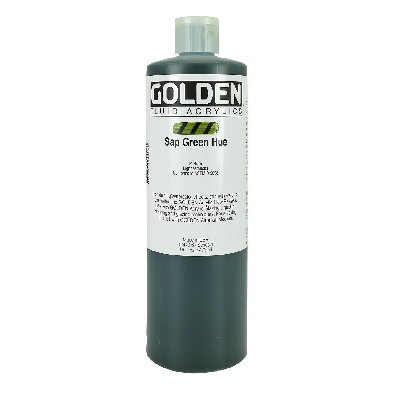 Golden Fluid Acrylic Sap Green Hue 16 oz