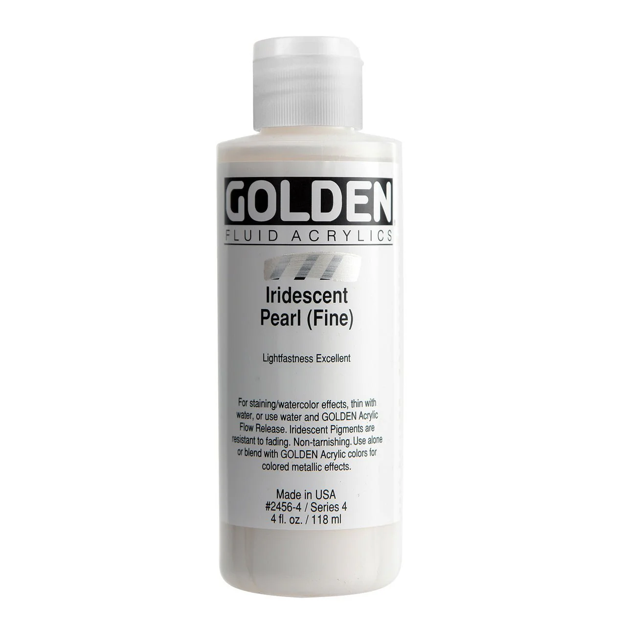 Golden Fluid Acrylic Iridescent Pearl (fine) 4 oz
