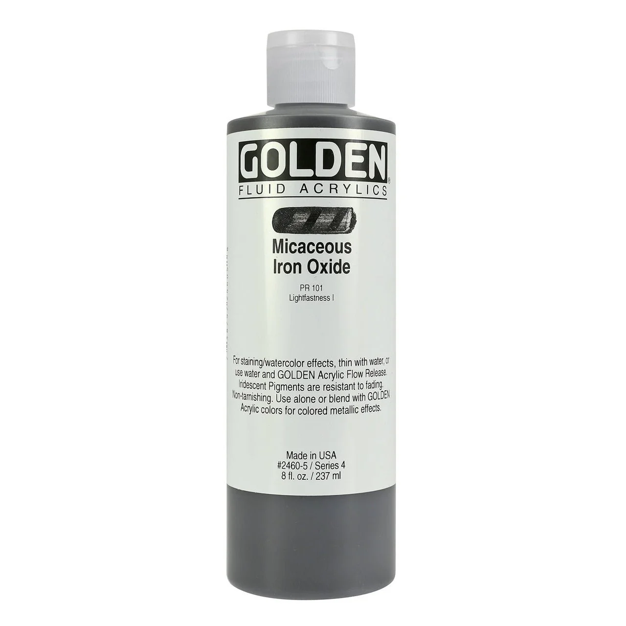 Golden Fluid Acrylic Micaceous Iron Oxide 8 oz