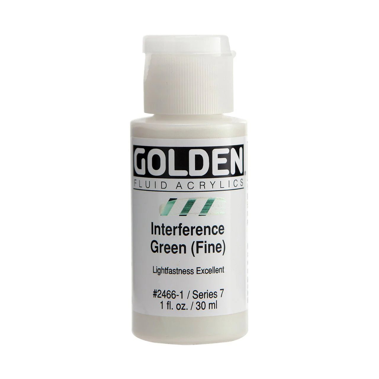 Golden Fluid Acrylic Interference Green (fine) 1 oz
