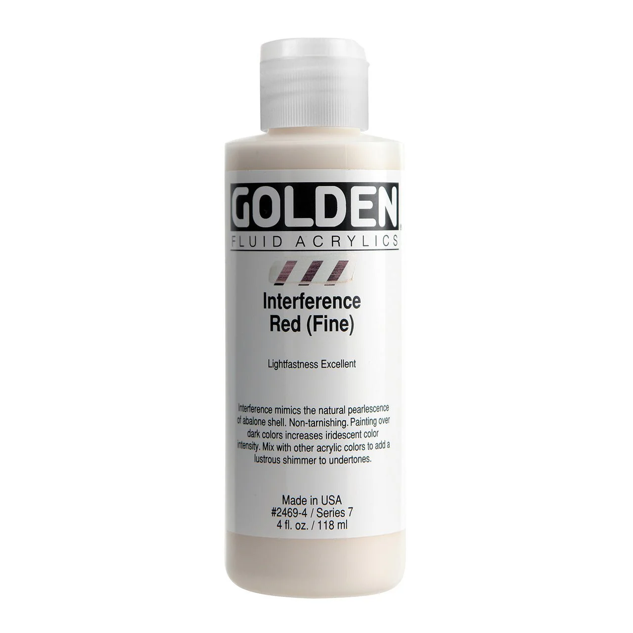Golden Fluid Acrylic Interference Red (fine) 4 oz