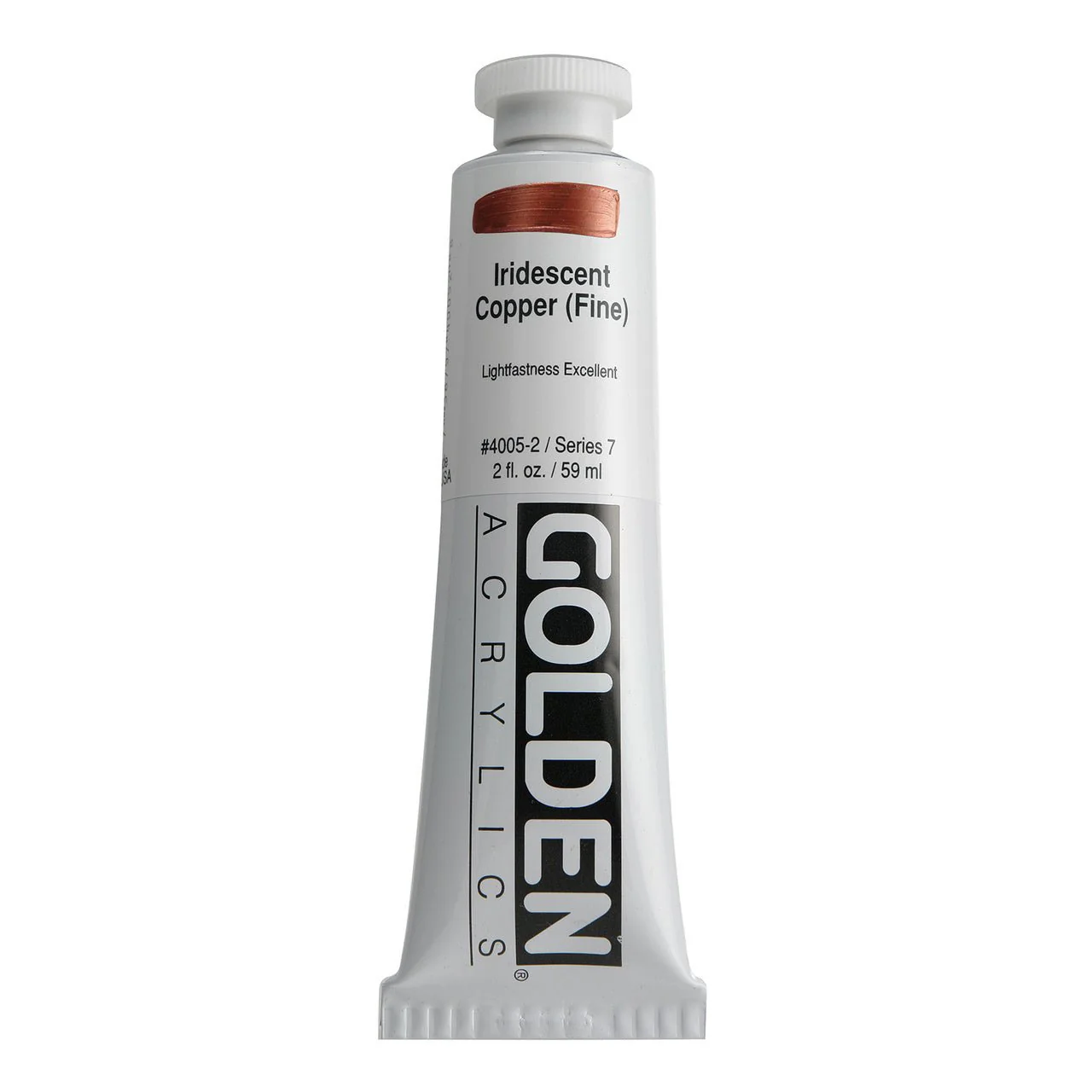 Golden Heavy Body Acrylic Iridescent Copper (fine) 2 oz