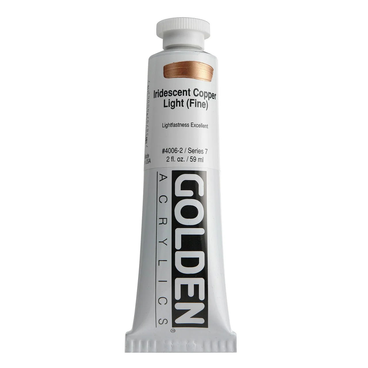 Golden Heavy Body Acrylic Iridescent Copper Light (fine) 2 oz