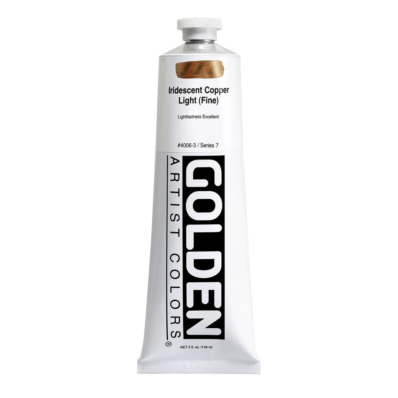 Golden Heavy Body Acrylic Iridescent Copper Light (fine) 5 oz