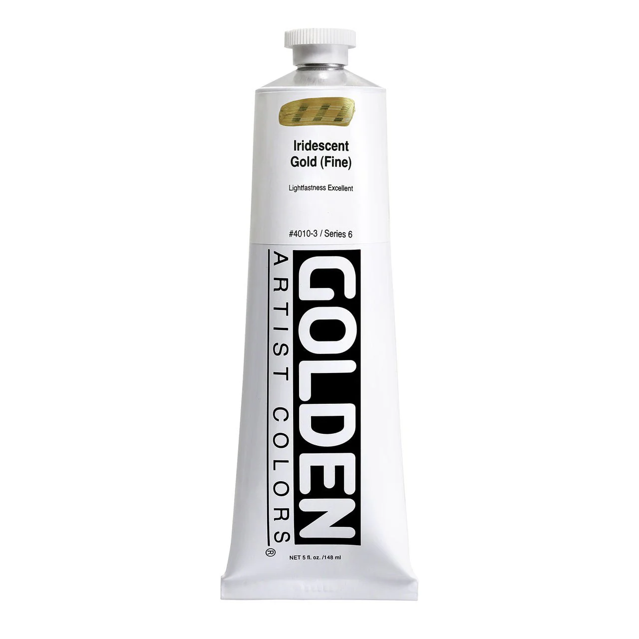 Golden Heavy Body Acrylic Iridescent Gold (fine) 5 oz