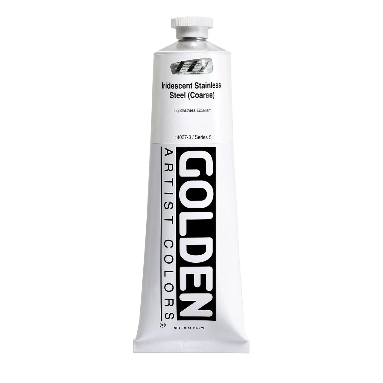 Golden Heavy Body Acrylic Iridescent Stainless Steel (coarse) 5 oz DISCONTINUED BY GOLDEN